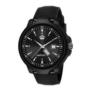 CrownGuard Day-Date – Bold Black Men's Watch by Limestone