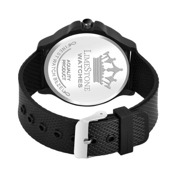 CrownGuard Day-Date – Bold Black Men's Watch by Limestone - Image 4