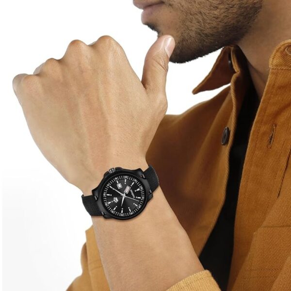 CrownGuard Day-Date – Bold Black Men's Watch by Limestone - Image 3